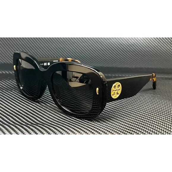 Tory Burch Black 51mm Sunglasses Tory Burch TY 7215U 170987 Womens Cat-Eye Sunglasses Black  main image 4